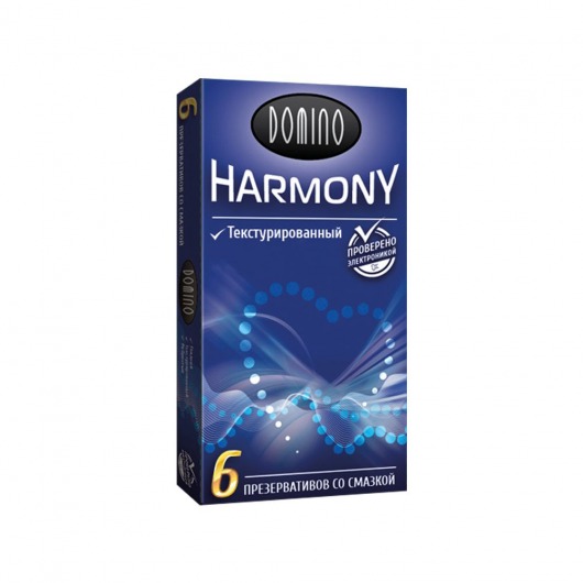Текстурированные презервативы Domino Harmony - 6 шт. - Domino - купить с доставкой в Королеве