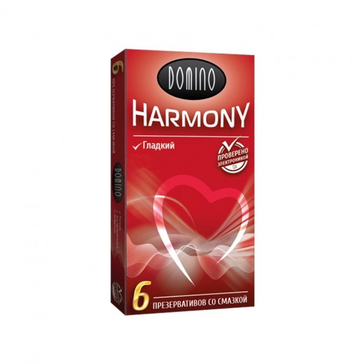 Гладкие презервативы Domino Harmony - 6 шт. - Domino - купить с доставкой в Королеве
