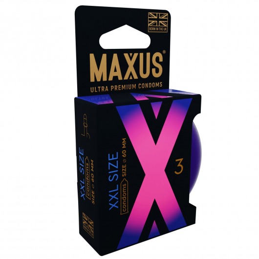 Презервативы Maxus XXL увеличенного размера - 3 шт. - Maxus - купить с доставкой в Королеве