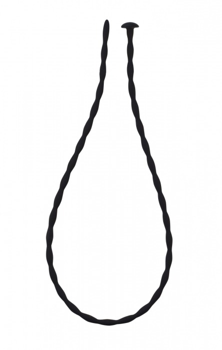 Черный уретральный массажер Glide Medium - 30 см. - Lola Games - купить с доставкой в Королеве