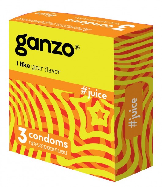 Ароматизированные презервативы Ganzo Juice - 3 шт. - Ganzo - купить с доставкой в Королеве