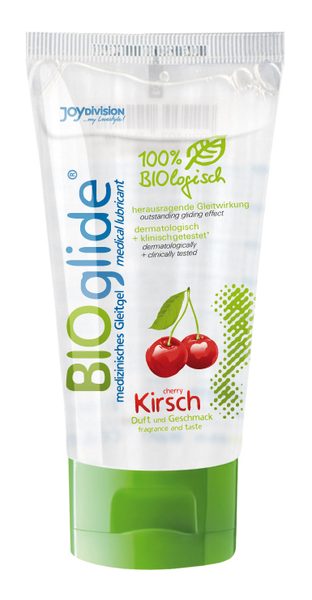 Гель-лубрикант на водной основе с ароматом вишни BIOglide Kirsch - 80 мл. - Joy Division - купить с доставкой в Королеве