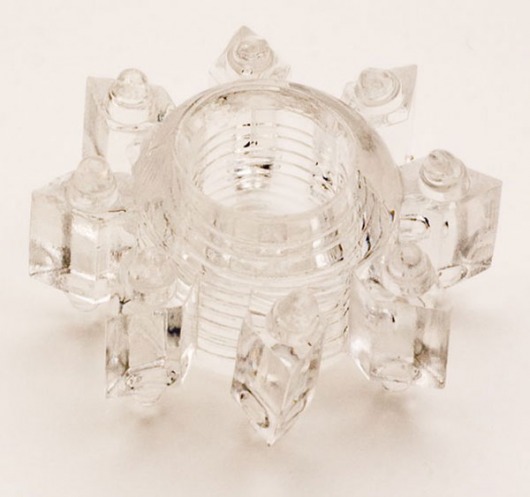 Прозрачное гелевое эрекционное кольцо-звезда - Toyfa Basic - в Королеве купить с доставкой