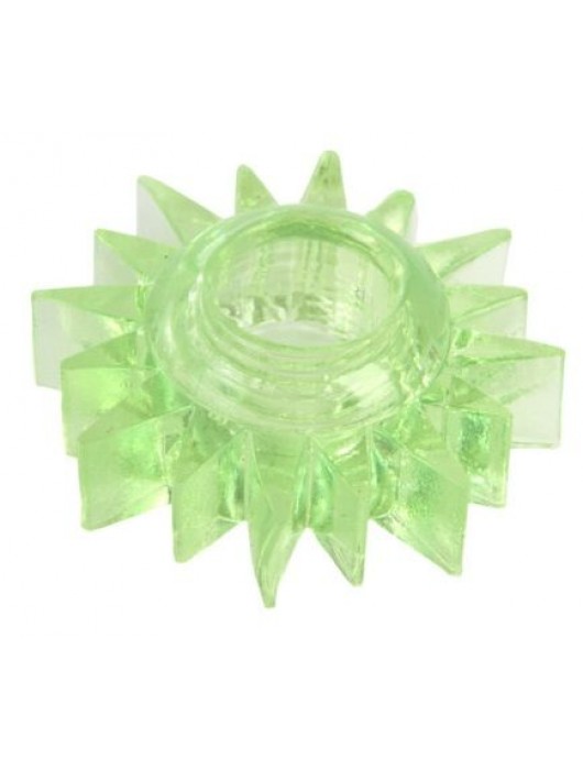 Зеленое эрекционное кольцо-солнце - Toyfa Basic - в Королеве купить с доставкой