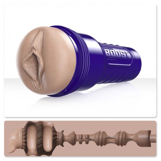Телесный мастурбатор-вагина Fleshlight Boost Bang - Fleshlight - в Королеве купить с доставкой