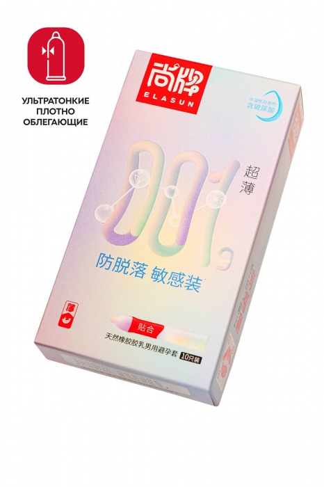 Ультратонкие облегающие презервативы Elasun Slim Fit - 10 шт. - Elasun - купить с доставкой в Королеве
