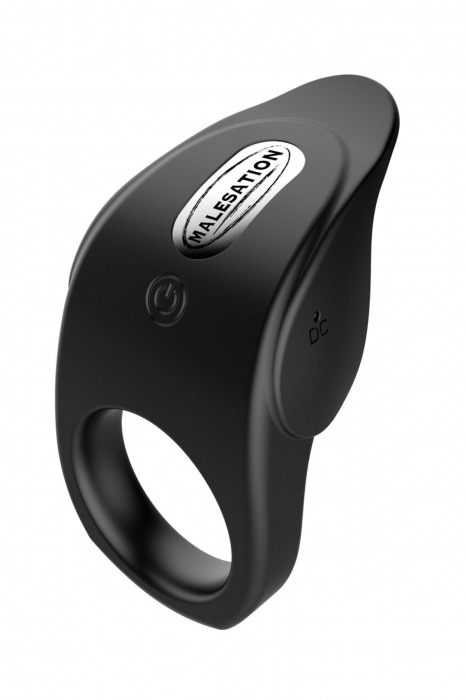 Черное эрекционное виброкольцо Vibro Lust Ring - MALESATION - в Королеве купить с доставкой