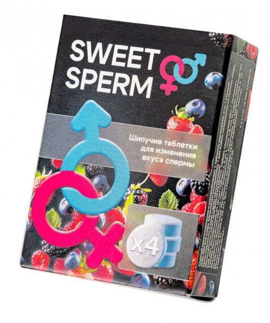 Шипучие таблетки для мужчин Sweet Sperm для изменения вкуса спермы (4 шт. по 0,5 гр.) - Капиталпродукт - купить с доставкой в Королеве