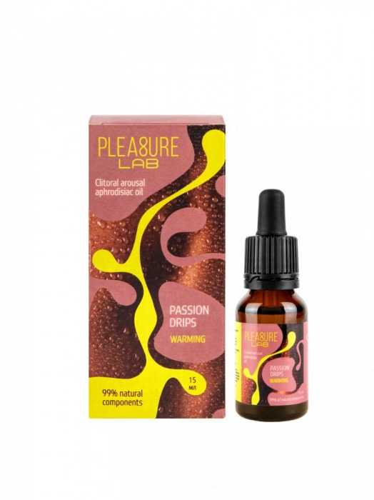 Капли с согревающим эффектом Passion Drips Warming - 15 мл. - Pleasure Lab - купить с доставкой в Королеве