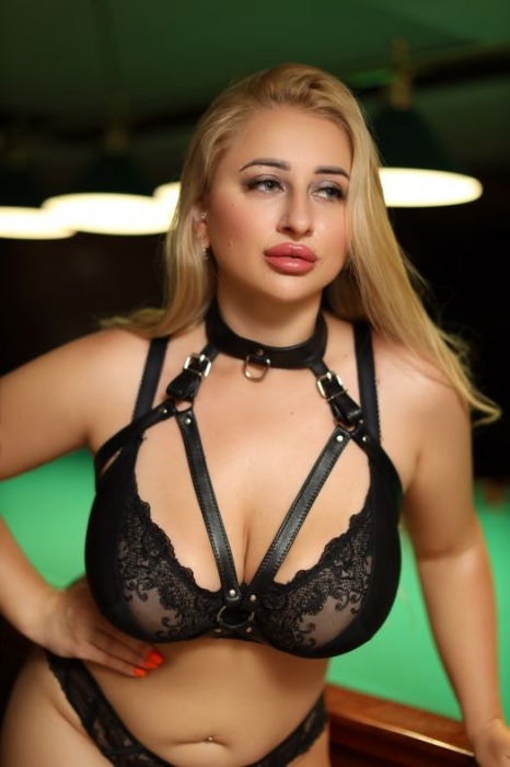 Черная кожаная сбруя с ошейником plus size из нежной кожи - БДСМ Арсенал - купить с доставкой в Королеве