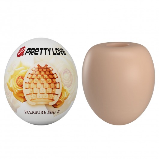Бежевый мастурбатор-яйцо Pleasure Egg II - Baile - в Королеве купить с доставкой