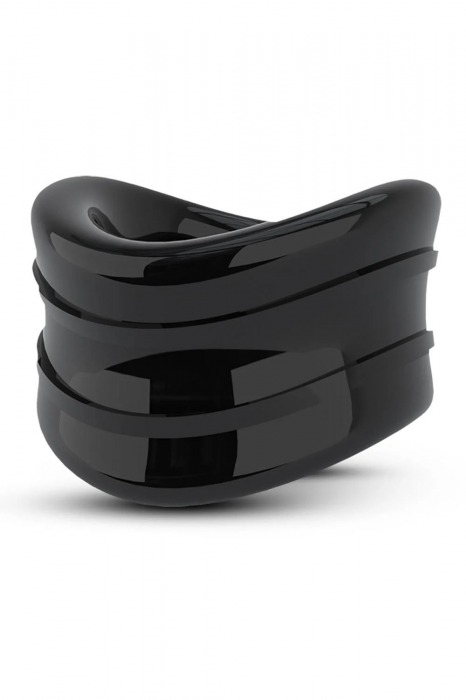 Черное эрекционное кольцо на мошонку Beef Ball Stretcher Snug - Blush Novelties - в Королеве купить с доставкой