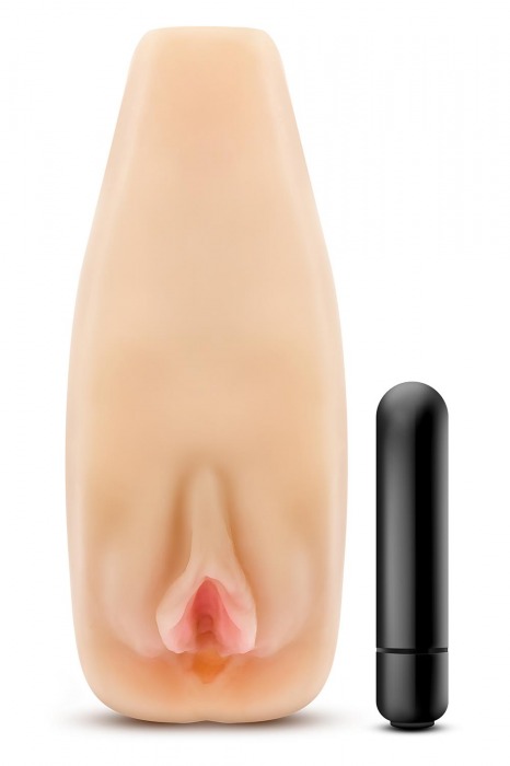Мастурбатор-вагина с вибрацией Soft   Wet Natasha Realistic Beige Masturbator - Blush Novelties - в Королеве купить с доставкой