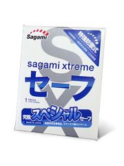 Презерватив Sagami Xtreme Ultrasafe с двойным количеством смазки - 1 шт. - Sagami - купить с доставкой в Королеве