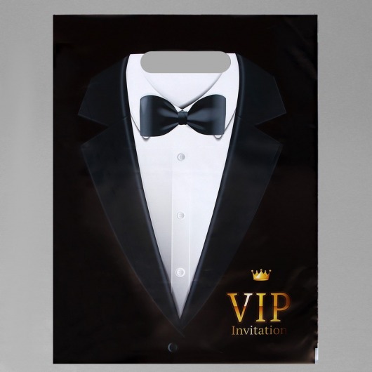 Пакет «Смокинг VIP» полиэтиленовый с вырубной ручкой (30х40 см) - UPAK LAND - купить с доставкой в Королеве