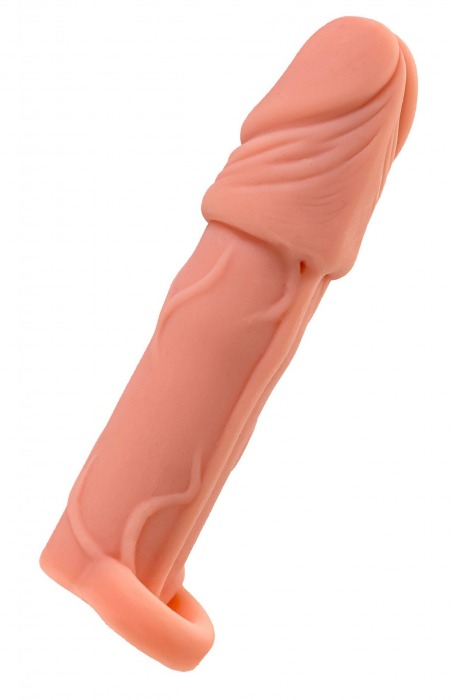 Телесная удлиняющая насадка с подхватом - 16 см. - ToyFa - в Королеве купить с доставкой