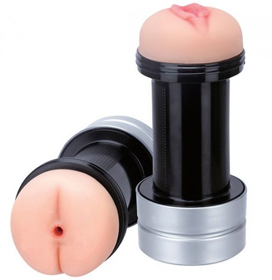 Мастурбатор 2-в-1 REALSTUFF 2 IN 1 HUMMER ANUS   VAGINA: вагина и анус - Dream Toys - в Королеве купить с доставкой