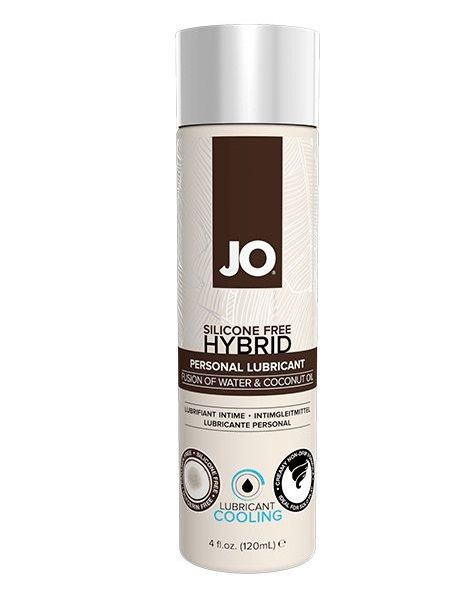 Водно-масляный лубрикант с охлаждающим эффектом JO Silicon free Hybrid Lubricant COOLING - 120 мл. - System JO - купить с доставкой в Королеве