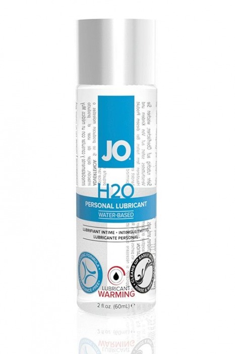 Возбуждающий лубрикант на водной основе JO Personal Lubricant H2O Warming - 60 мл. - System JO - купить с доставкой в Королеве