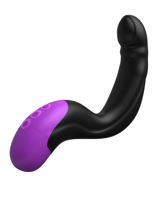 Черно-фиолетовый вибромассажёр простаты Hyper-Pulse P-Spot Massager - Pipedream - в Королеве купить с доставкой