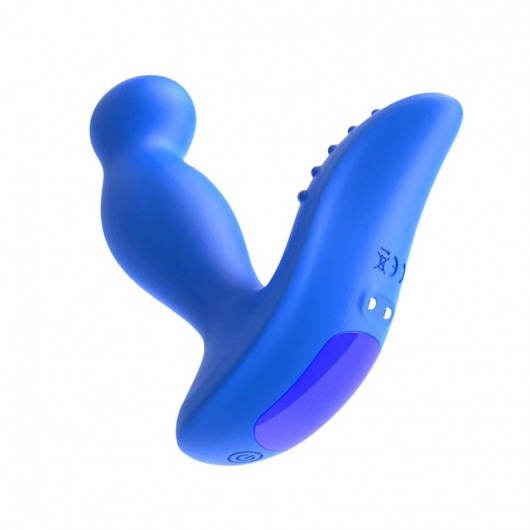 Синий вибромассажер простаты 3,5’’ P-spot Massager - 12,5 см. - Erokay - в Королеве купить с доставкой