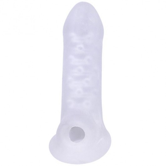 Тонкая насадка-удлинитель с подхватом мошонки Jacked Up - Doc Johnson - в Королеве купить с доставкой