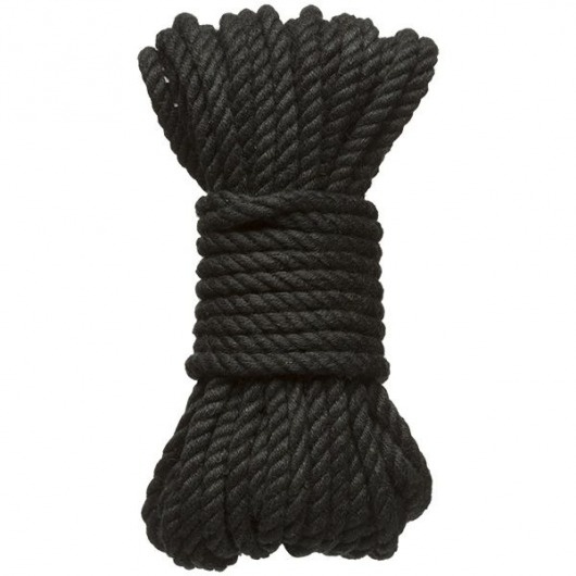 Черная верёвка для связывания и фиксации Bind Tie - 9,14 м. - Doc Johnson - купить с доставкой в Королеве