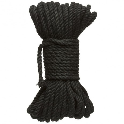 Черная верёвка для связывания и фиксации Bind Tie - 15,24 м. - Doc Johnson - купить с доставкой в Королеве