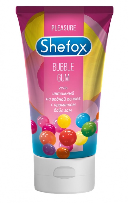 Интимная гель-смазка Shefox «Бабл гам» - 50 мл. - Shefox - купить с доставкой в Королеве