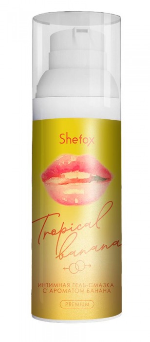 Интимная гель-смазка Shefox Premium «Тропический банан» - 50 мл. - Shefox - купить с доставкой в Королеве