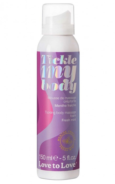 Массажная хрустящая пенка Tickle My Body Fresh Mint с ароматом мяты - 150 мл. - Love to Love - купить с доставкой в Королеве