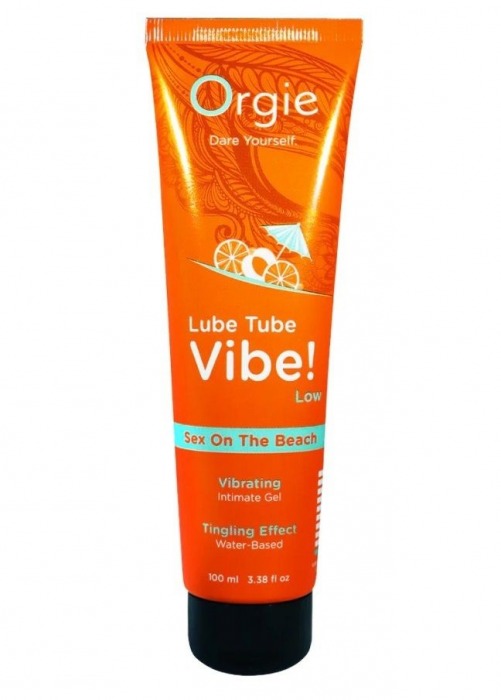 Гель с эффектом вибрации Lube Tube Vibe Low Sex On The Beach - 100 мл. - ORGIE - купить с доставкой в Королеве