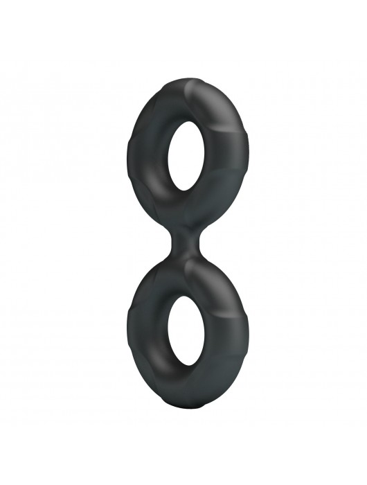 Черное двойное эрекционное кольцо Radwan - Baile - в Королеве купить с доставкой