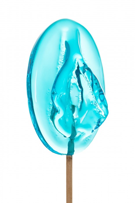 Леденец в форме вагины со вкусом блю кюрасао - 50 гр. - Sosuчki - купить с доставкой в Королеве