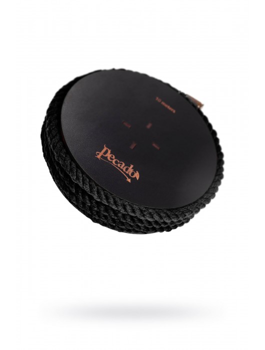 Черная веревка для шибари на катушке - 10 м. - Pecado - купить с доставкой в Королеве