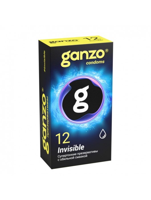Супертонкие презервативы Ganzo Invisible - 12 шт. - Ganzo - купить с доставкой в Королеве