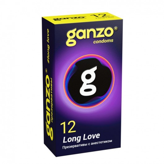 Презервативы с анестетиком для продления удовольствия Ganzo Long Love - 12 шт. - Ganzo - купить с доставкой в Королеве