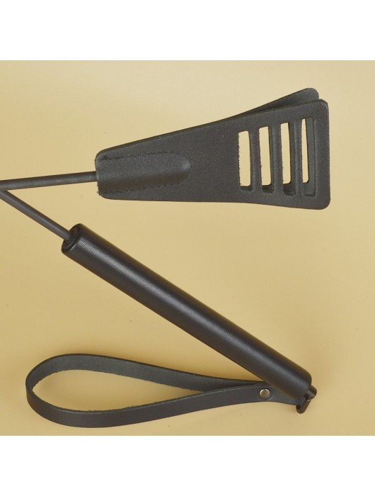 Черный кожаный стек «Сириус» - 60 см. - Sitabella - купить с доставкой в Королеве