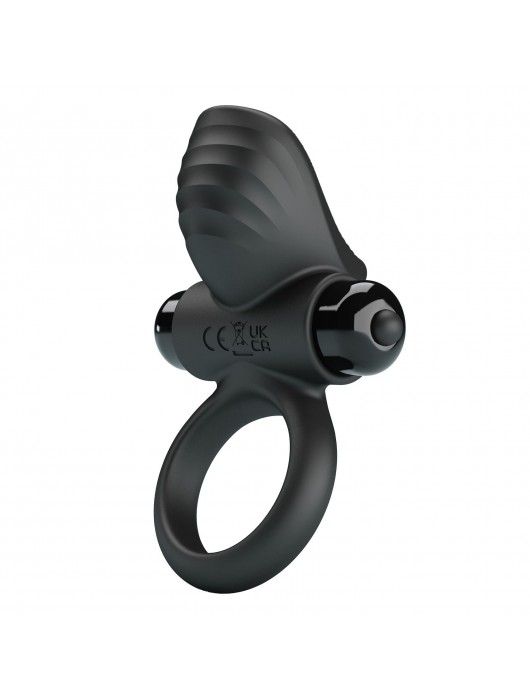 Черное эрекционное кольцо с вибрацией Adrien - Baile - в Королеве купить с доставкой