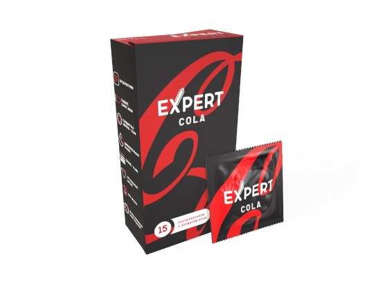 Презервативы с ароматом колы Expert Cola - 15 шт. - Expert - купить с доставкой в Королеве