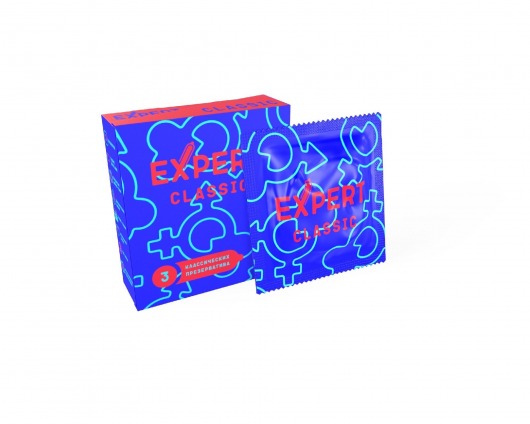 Классические презервативы Expert Classic - 3 шт. - Expert - купить с доставкой в Королеве
