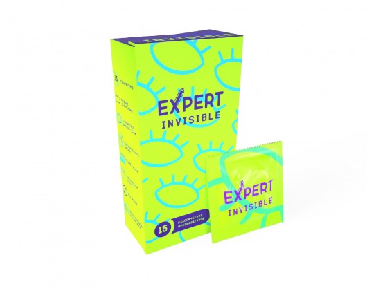 Ультратонкие презервативы Expert Invisible - 15 шт. - Expert - купить с доставкой в Королеве