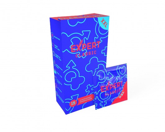 Презервативы увеличенного размера Expert Classic XXL - 15 шт. - Expert - купить с доставкой в Королеве