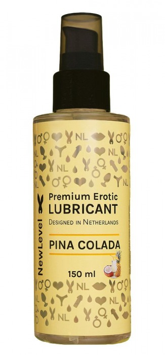 Ароматизированный лубрикант на водной основе NewLevel Pina Colada - 150 мл. - NewLevel - купить с доставкой в Королеве