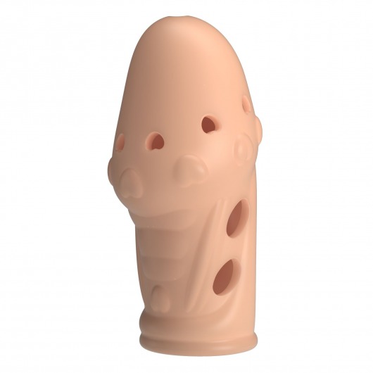 Телесная насадка на пенис Booker - 8 см. - Baile - в Королеве купить с доставкой