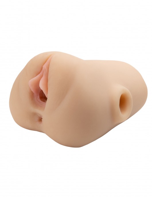 Телесный мастурбатор с вибрацией Double Pounder Vibrating Squeeze Stroker - Pipedream - в Королеве купить с доставкой