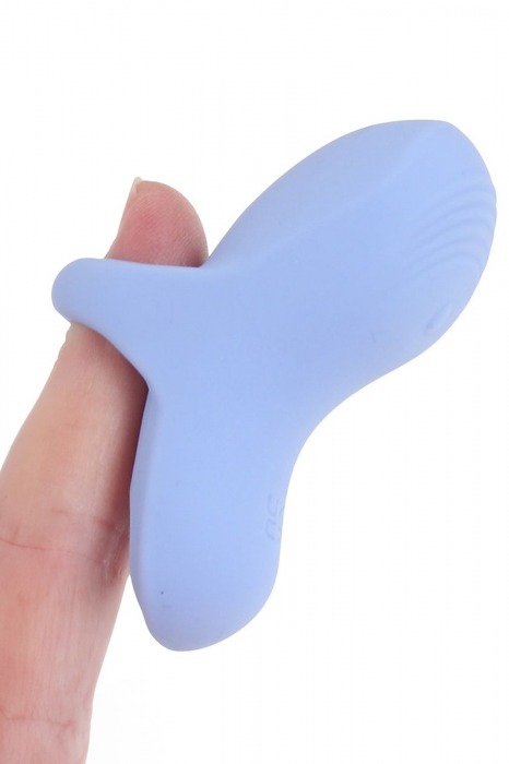 Голубой сенсорный вибромассажёр на палец Fuzu Sensa - Fuzu