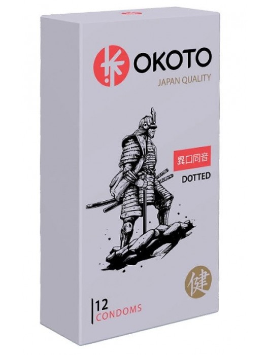 Точечные презервативы OKOTO Dotted - 12 шт. - Sitabella - купить с доставкой в Королеве