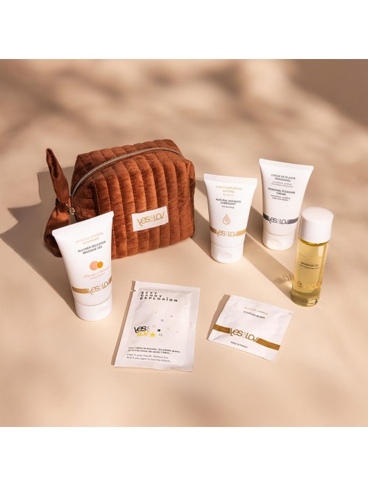 Набор YESforLOV La Trousse Enchantée в коричневой косметичке - YESforLOV - купить с доставкой в Королеве