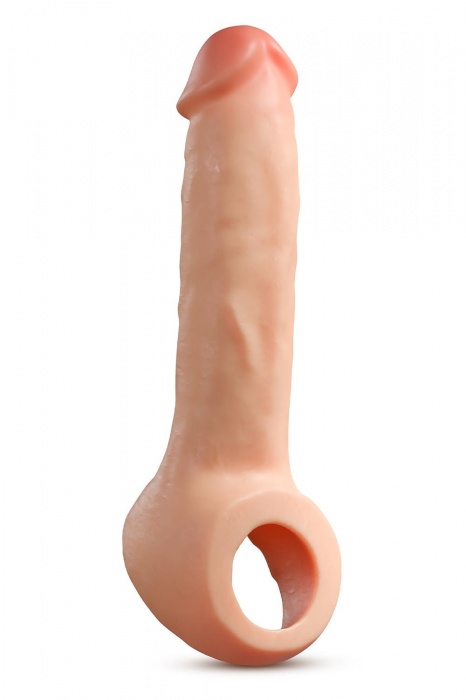 Телесная насадка-удлинитель Thrive 8.75 Inch Realistic Penis Extender Sleeve - 22,2 см. - Blush Novelties - в Королеве купить с доставкой